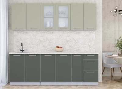 Кухонный гарнитур Интерлиния Мила Пластик 2.3 Б