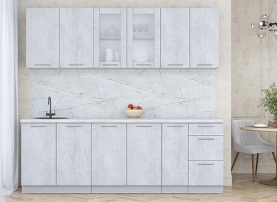 Кухонный гарнитур Интерлиния Мила Пластик 2.3 Б