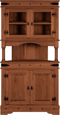 Шкаф с витриной ФанДОК Викинг 25 Ф-181.25 - фото