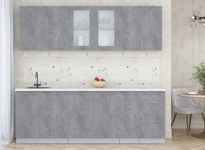 Кухонный гарнитур Интерлиния Мила Пластик 2.3 Б