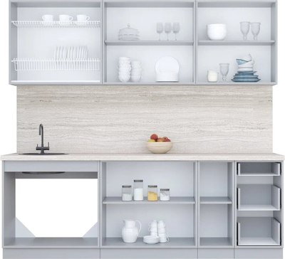 Кухонный гарнитур Интерлиния Мила Пластик 2.3 Б