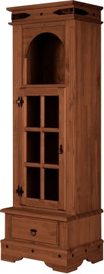 Шкаф-пенал с витриной ФанДОК Викинг 04 Ф-181.26 - фото