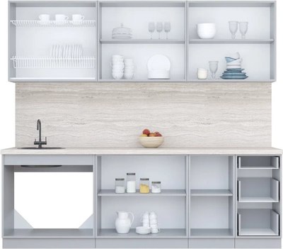 Кухонный гарнитур Интерлиния Мила Пластик 2.4 Б