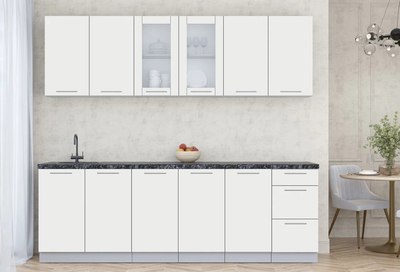 Кухонный гарнитур Интерлиния Мила Пластик 2.4 Б