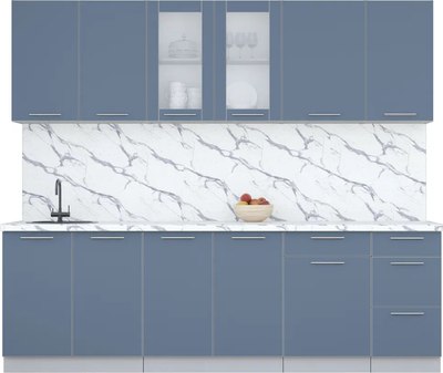 Кухонный гарнитур Интерлиния Мила Пластик 2.5 Б - фото