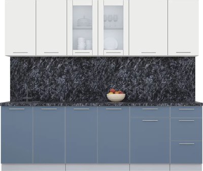 Кухонный гарнитур Интерлиния Мила Пластик 2.5 Б - фото