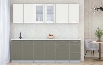 Кухонный гарнитур Интерлиния Мила Пластик 2.5 Б