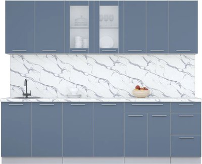 Кухонный гарнитур Интерлиния Мила Пластик 2.6 Б - фото