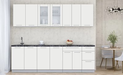 Кухонный гарнитур Интерлиния Мила Пластик 2.6 Б