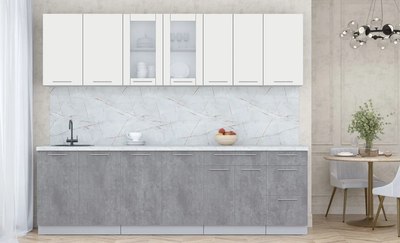 Кухонный гарнитур Интерлиния Мила Пластик 2.6 Б