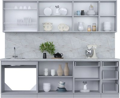 Кухонный гарнитур Интерлиния Мила Пластик 2.6 Б