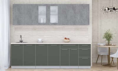 Кухонный гарнитур Интерлиния Мила Пластик 2.6 Б