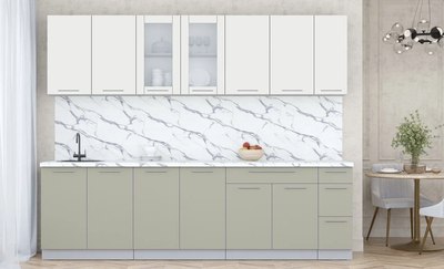 Кухонный гарнитур Интерлиния Мила Пластик 2.7 Б