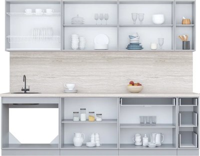 Кухонный гарнитур Интерлиния Мила Пластик 2.7 Б