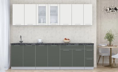 Кухонный гарнитур Интерлиния Мила Пластик 2.7 Б