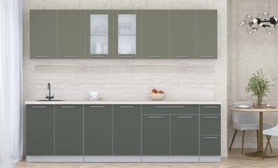 Кухонный гарнитур Интерлиния Мила Пластик 2.7 Б