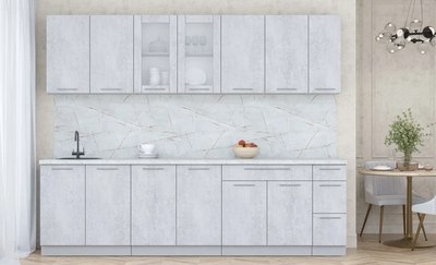 Кухонный гарнитур Интерлиния Мила Пластик 2.7 Б