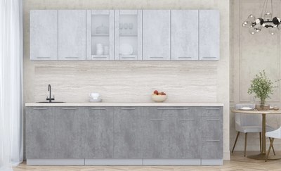 Кухонный гарнитур Интерлиния Мила Пластик 2.7 Б