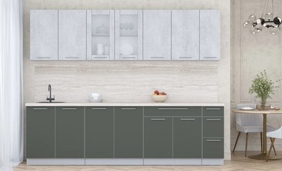 Кухонный гарнитур Интерлиния Мила Пластик 2.7 Б