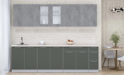 Кухонный гарнитур Интерлиния Мила Пластик 2.7 Б