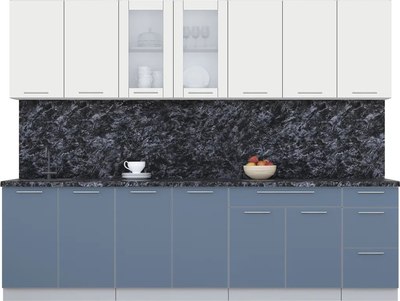Кухонный гарнитур Интерлиния Мила Пластик 2.8 Б - фото