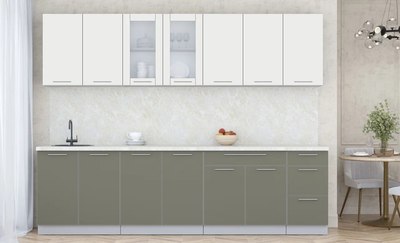 Кухонный гарнитур Интерлиния Мила Пластик 2.8 Б