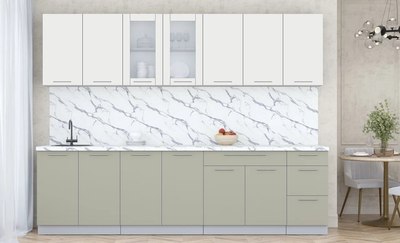 Кухонный гарнитур Интерлиния Мила Пластик 2.8 Б