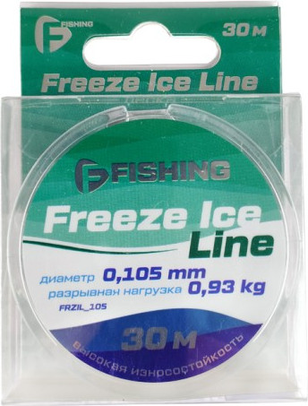 Леска монофильная F-Fishing Freeze Ice Line 30м 0.105мм 0.93кг / FFRZIL_105 - фото