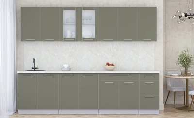 Кухонный гарнитур Интерлиния Мила Пластик 2.8 Б