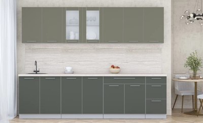 Кухонный гарнитур Интерлиния Мила Пластик 2.8 Б