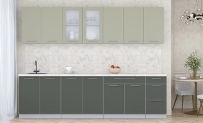 Кухонный гарнитур Интерлиния Мила Пластик 2.8 Б