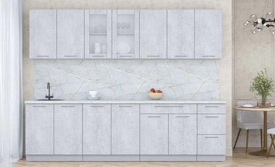 Кухонный гарнитур Интерлиния Мила Пластик 2.8 Б