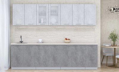 Кухонный гарнитур Интерлиния Мила Пластик 2.8 Б