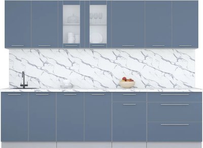 Кухонный гарнитур Интерлиния Мила Пластик 2.9 Б - фото