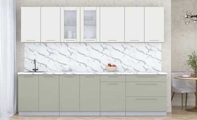 Кухонный гарнитур Интерлиния Мила Пластик 2.9 Б