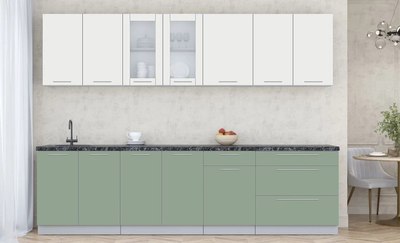 Кухонный гарнитур Интерлиния Мила Пластик 2.9 Б