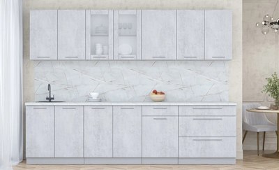 Кухонный гарнитур Интерлиния Мила Пластик 2.9 Б