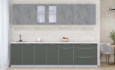 Кухонный гарнитур Интерлиния Мила Пластик 2.9 Б