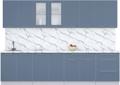 Кухонный гарнитур Интерлиния Мила Пластик 3.0 Б - фото