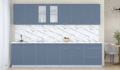 Кухонный гарнитур Интерлиния Мила Пластик 3.0 Б