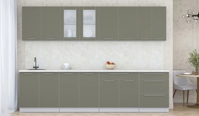 Кухонный гарнитур Интерлиния Мила Пластик 3.0 Б