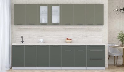 Кухонный гарнитур Интерлиния Мила Пластик 3.0 Б