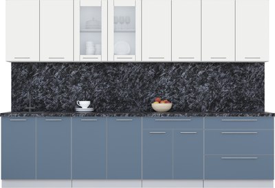 Кухонный гарнитур Интерлиния Мила Пластик 3.1 Б - фото