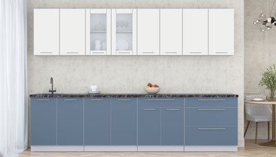 Кухонный гарнитур Интерлиния Мила Пластик 3.1 Б