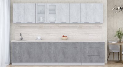 Кухонный гарнитур Интерлиния Мила Пластик 3.2 Б