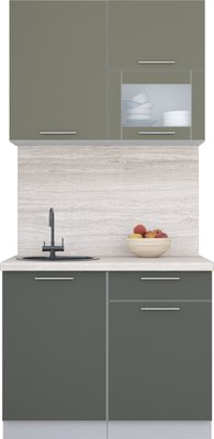 Кухонный гарнитур Интерлиния Мила Пластик 1.0 В - фото