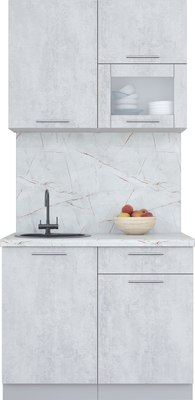 Кухонный гарнитур Интерлиния Мила Пластик 1.0 В - фото