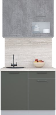 Кухонный гарнитур Интерлиния Мила Пластик 1.0 В - фото