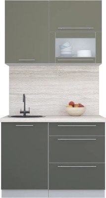 Кухонный гарнитур Интерлиния Мила Пластик 1.1 В - фото