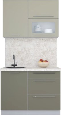 Кухонный гарнитур Интерлиния Мила Пластик 1.1 В - фото